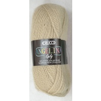 Crucci Angelina Knitting Yarn 80% Wool, 20% Mohair, 8 Ply 50g Ball, OATMEAL