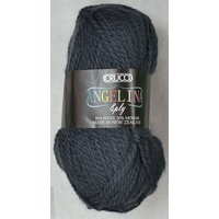 Crucci Angelina Knitting Yarn 80% Wool, 20% Mohair, 8 Ply 50g Ball, GUNMETAL