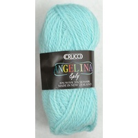 Crucci Angelina Knitting Yarn 80% Wool, 20% Mohair, 8 Ply 50g Ball, AQUA