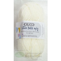 Crucci Little Bells Knitting Wool, 80% Wool, 20% Polyester 4 Ply 50g Ball Cream