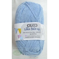 Crucci Little Bells Knitting Wool, 80% Wool, 20% Polyester 4 Ply 50g Ball Baby Blue