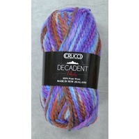 Crucci Decadent Knitting Yarn, 100% Pure Wool, 14 Ply, 50g Ball #43 IMAGINE