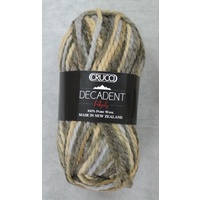 Crucci Decadent Knitting Yarn, 100% Pure Wool, 14 Ply, 50g Ball #44 NEUTRAL
