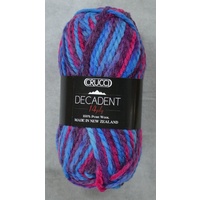 Crucci Decadent Knitting Yarn, 100% Pure Wool, 14 Ply, 50g Ball #47 VIOLA
