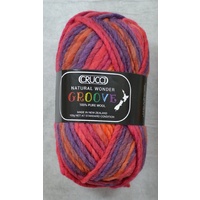 Crucci Natural Wonder Groove Knitting Yarn Pure Wool 18 Ply 100g Ball #1 REDBACK