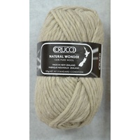 Crucci Natural Wonder Knitting Yarn, Pure Wool, 18 Ply, 100g Ball #33 OATMEAL