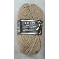 Crucci Natural Wonder Knitting Yarn, Pure Wool, 18 Ply, 100g Ball #34 LIGHT BROWN