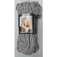 Crucci Terra Firma Knitting Yarn, Pure Wool, Jumbo, 200g Hank #26 SILVER