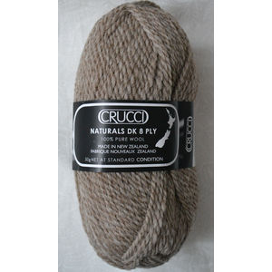Crucci Naturals 8ply, 100% Pure New Zealand Wool, 50g Ball Colour 4 MID SILVER BEIGE