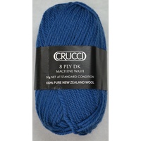Crucci 8 Ply DK Knitting Yarn 100% Pure New Zealand Wool, 50g Ball, PETROL #82