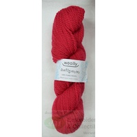 Woolly Crafty Knitting Yarn 100% Pure Wool 8 Ply, 100g Hanks #14 RED