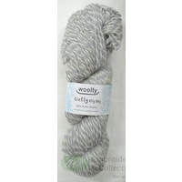 Crafty Marles Knitting Yarn, Pure Wool 8 Ply, 100g Hank #43 SILVER WHITE