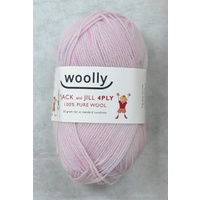 Woolly Jack & Jill Knitting Yarn 100% Pure Wool 4 Ply, 50g Ball #132 PINK