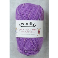 Woolly Jack &amp; Jill Knitting Yarn 100% Pure Wool 4 Ply, 50g Ball #134 HI LILAC