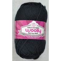 Crucci's WOOLLY 8 Ply 100% Pure Wool Machine Wash, 50g Ball, CHARCOAL