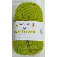 Smarty Pants Knitting Yarn, 80% Wool, 20% Polyester, 8 Ply, 50g Ball, LETTUCE