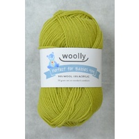 Woolly Perfect For Babies Knitting Yarn, 90% Wool 4 Ply, 50g Ball #308 LETTUCE