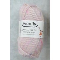 Woolly Jack & Jill DK Knitting Yarn, 100% Pure Wool 8 Ply, 50g Ball #855 PALE PINK
