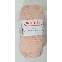 Crucci's Woolly Machine Wash 4 Ply Knitting Yarn, 100% Wool, 50g Ball #5 PINK