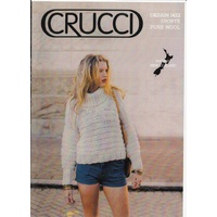 Crucci Knitting Pattern 1452, High Neck Jumper / Sweater, 14 Ply Pure Wool