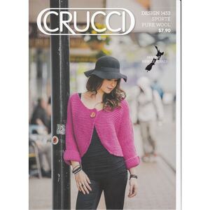 Cardigan Crucci Knitting Pattern 1453 for 14 Ply Yarn