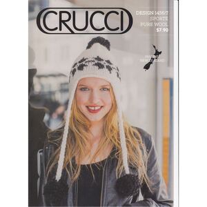 Beanie Hat Crucci Knitting Pattern 1456/7 for 14 ply yarn