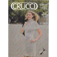 Crucci Knitting Pattern 1458, Knitted Dress, 14 Ply Pure Wool