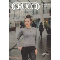 Crucci Knitting Pattern 1465, Sweater / Jumper With Shaped Hem, For 8 Ply Wool