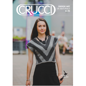 Crucci Knitting Pattern 1467, DK Naturals, Woman&#39;s Vest, 8 Ply