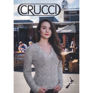 Crucci Knitting Pattern 1478, Womans Sweater, Sizes 10 to 18