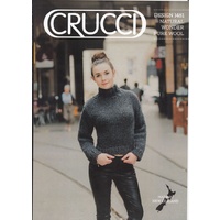 Crucci Knitting Pattern 1481, Long Sleeve Deep Cowl Sweater, Designed for 18 Ply Wool