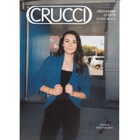 Crucci Knitting Pattern 1491, Aztec Rib Cardy, Designed for Sporte 14 Ply Pure Wool