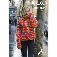 Crucci Knitting Pattern 1581, Turtle Neck Sweater, Designed for 18 Ply Pure Wool