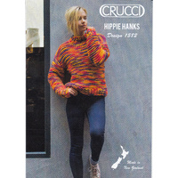 Crucci Knitting Pattern 1582, Polo Neck Sweater, Designed for 18 Ply 100% Pure Wool