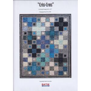 Batik Australia Applique Pattern, CRISS CROSS