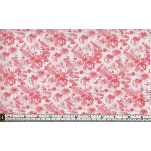 Camelot Fabrics INDIGO ROSE, 100% Cotton Fabric, 110cm Wide Per Metre