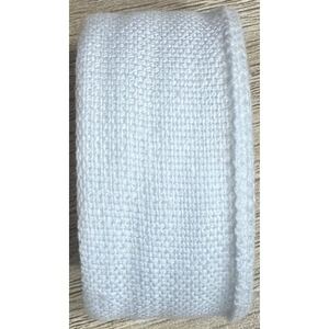 25mm Cotton Tape x 5 Metres, OFF WHITE Non-Stretch 100% Cotton