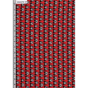 Disney Mickey Expressions Red, It&#39;s A Mickey Thing 110cm Wide Cotton Fabric