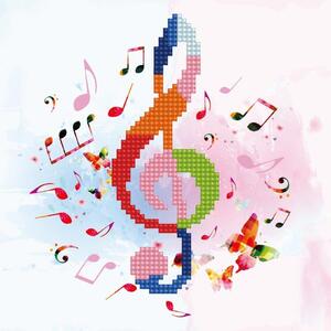 Diamond Dotz TREBLE CLEF DA.50458, 5D Multi Facet Diamond Painting Kit