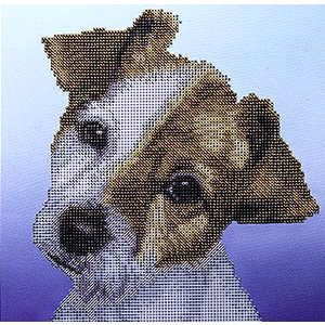Diamond Dotz PUPPY DA.50462, 5D Multi Faceted Diamond Art Kit, 30cm x 30cm