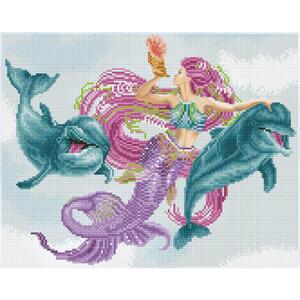 Diamond Dotz MERMAID &amp; FRIENDS DA.51149, 5D Diamond Facet Art Kit 47 x 37cm