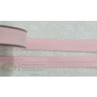 Cotton Bias Binding, 12mm Single Folded, BABY PINK - 6.4m REMNANT