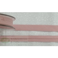 Cotton Bias Binding, 12mm Single Folded, FULL 20 Metre ROLL, DUSTY PINK