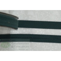 Cotton Bias Binding, 12mm Single Folded, Per Metre FOREST GREEN