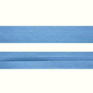 Cotton Bias Binding, 12mm Single Folded, Per FULL 20 Metre ROLL, SKY BLUE
