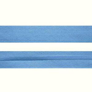 Cotton Bias Binding, 12mm Single Folded, Per FULL 20 Metre ROLL, SKY BLUE