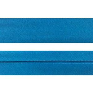 TURQUOISE Cotton Bias Binding, 20mm Single Folded 10 Metre Pre-Pack