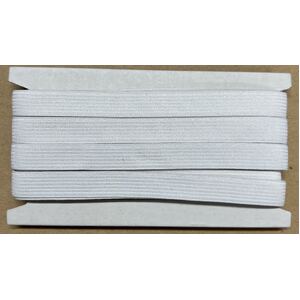 Unbranded Knitted Elastic White 12mm, aprox 9m per card