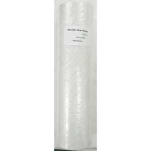 Wunder Med/Heavy Tearaway Stabiliser 75gsm 300mm x 4 Mtrs MACHINE EMBROIDERY STABILISER
