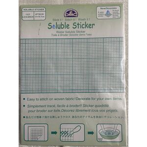 DMC Water Soluble Sticker, Stick It, Stitch It, Wash It, 11ct Grid, 11 x 16.7cm